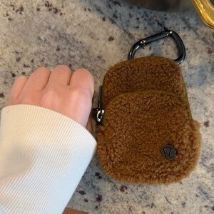 lululemon athletica Brown Fleece Key & Card Holder